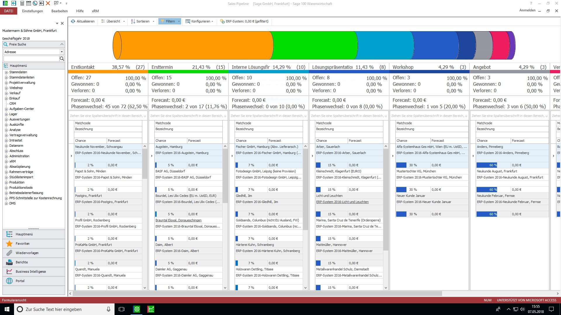 Sage 100 xRM Pipeline