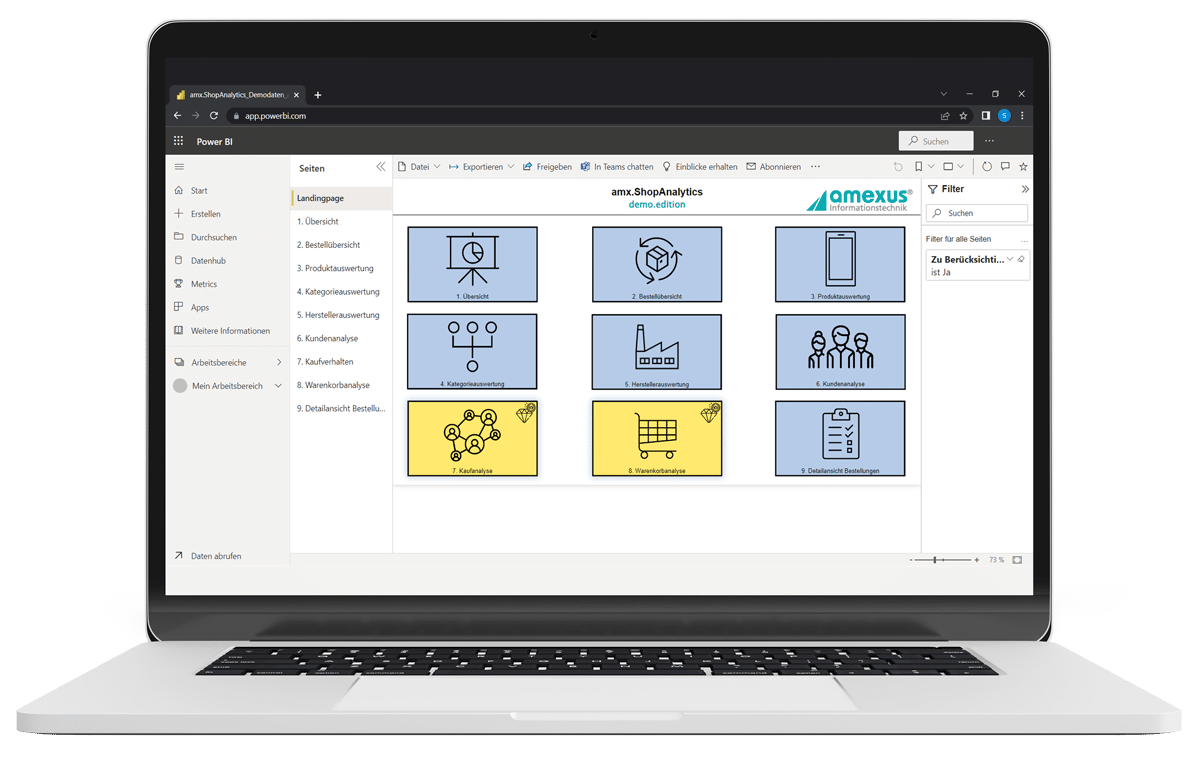 ShopAnalytics Landingpage